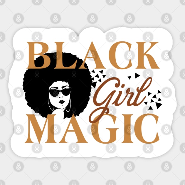Black Girl Magic, Black History Month, Black Lives Matter, African American History Sticker by UrbanLifeApparel